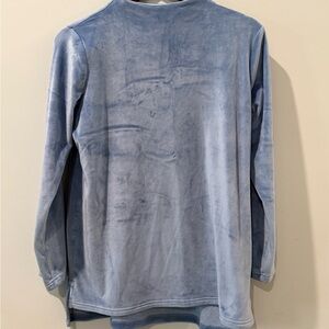 Lands' End Blue Women's Cowl Neck Sweater